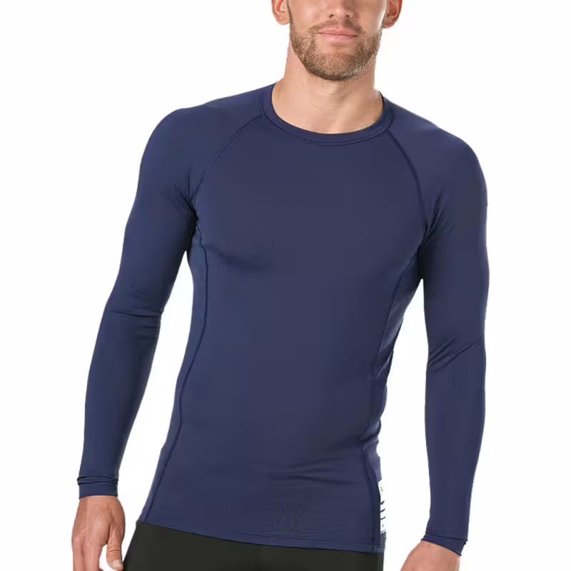 SPEEDO Boom Long Sleeve Rash Top Blue/Grey