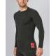 SPEEDO Boom Long Sleeve Rash Top Black/Red