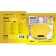 Везна кухненска Muhler KSC-2026R yellow, Капацитет: 5kg, Функция тара, Изработена от закалено стъкло