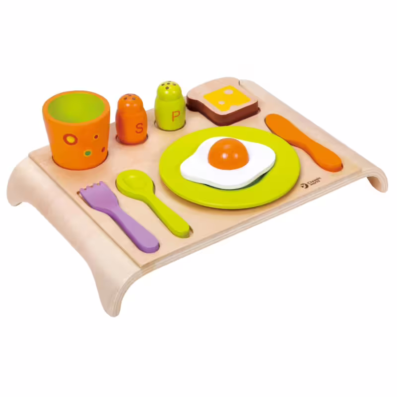 Дървена играчка - Комплект за закуска