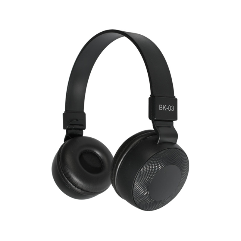 Слушалки BK-03, стерео, кожени, с микрофон, 105dB