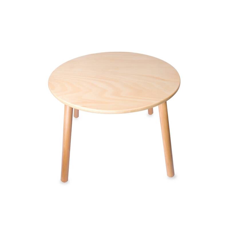 Детска кръгла дървена маса