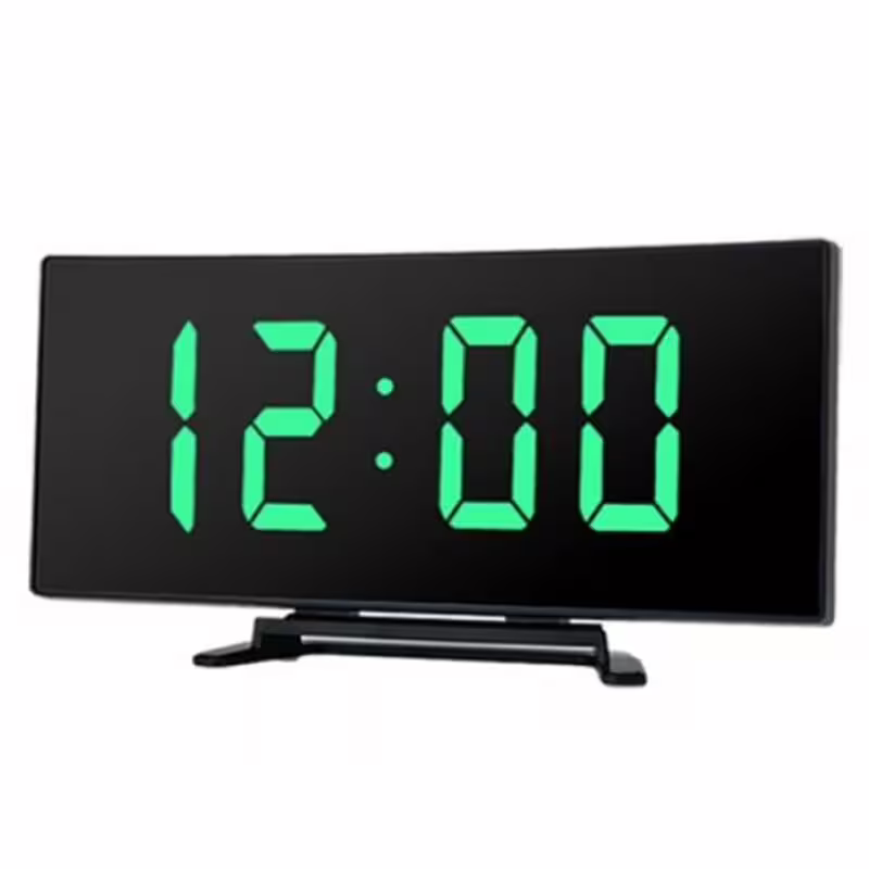 Настолен LED часовник DT-6507, огледален, календар, термометър, -10&deg;C до 50&deg;C