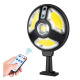 Уличен LED фенер LB-1288A, акумулаторна батерия, соларно зареждане, ДУ, IP65