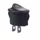 Ключ елипса, 3pin, 2 положения, черен, 250V, 6A, 22x14mm