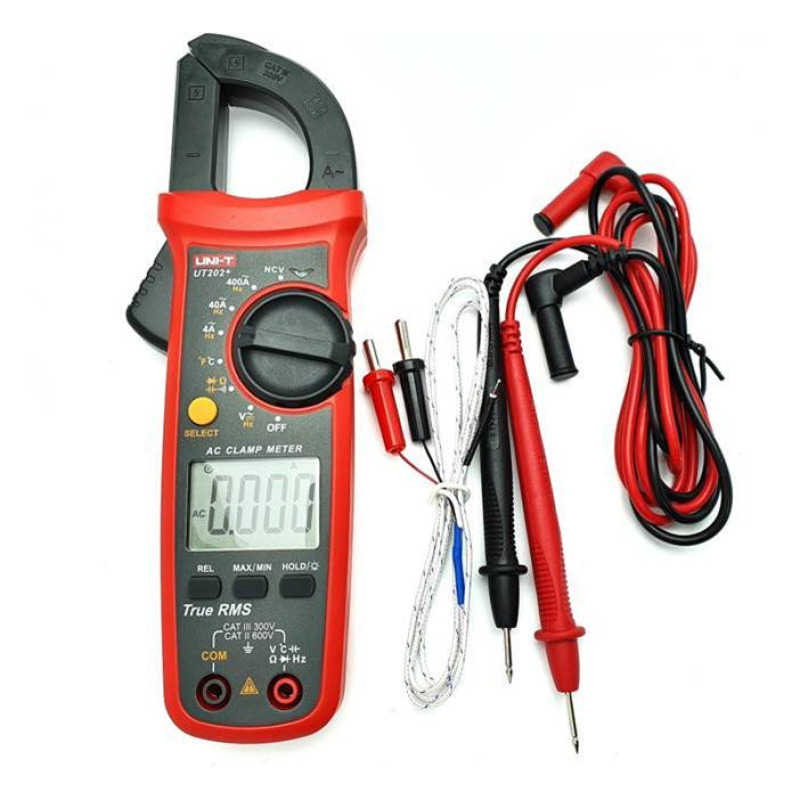 Амперклещи със зумер UT-202+ VAC/VDC | AAC | OHM | °C | F | NCV