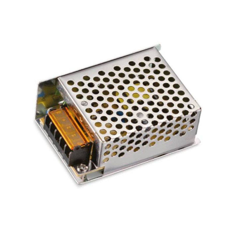Адаптер, метален, LED осветление, стабилизиран, 12VDC, 2A, 25W, IP20