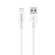 Кабел за данни Yookie CB1, Type-C, 2.0m, Бял - 40148