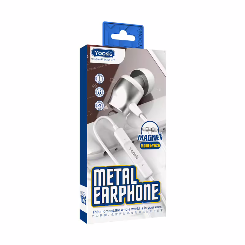 Слушалки за мобилни устройства Yookie Y626, Type-C, Mикрофон, Различни цветове - 20578