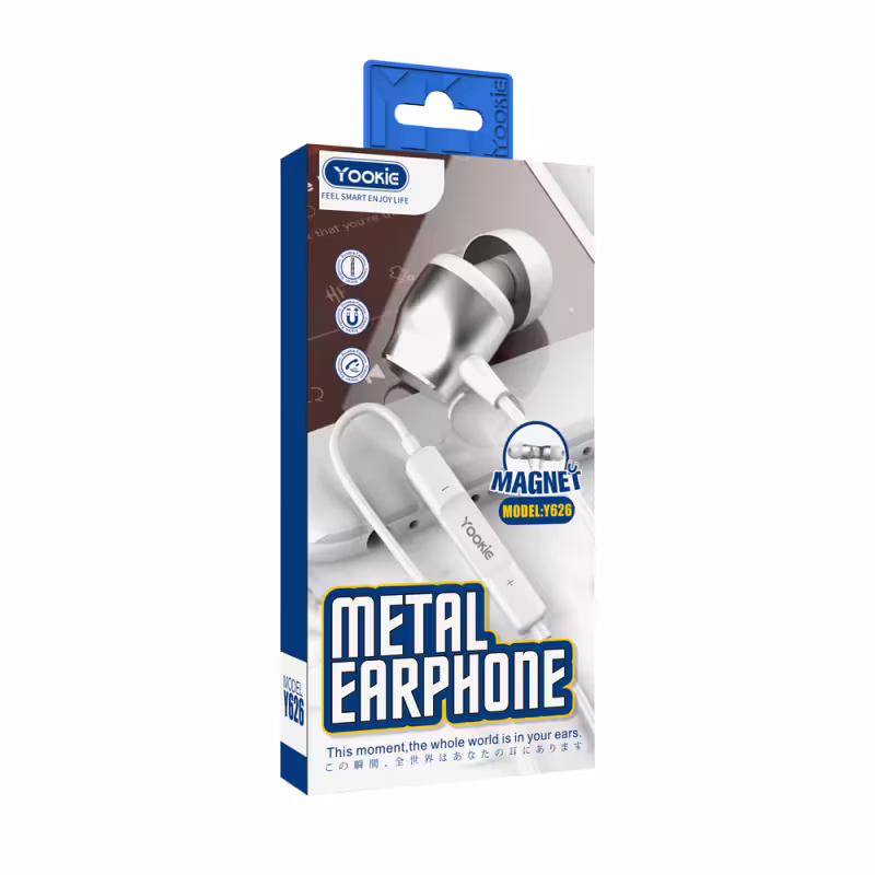 Слушалки за мобилни устройства Yookie Y627, Type-C, Mикрофон, Различни цветове - 20575