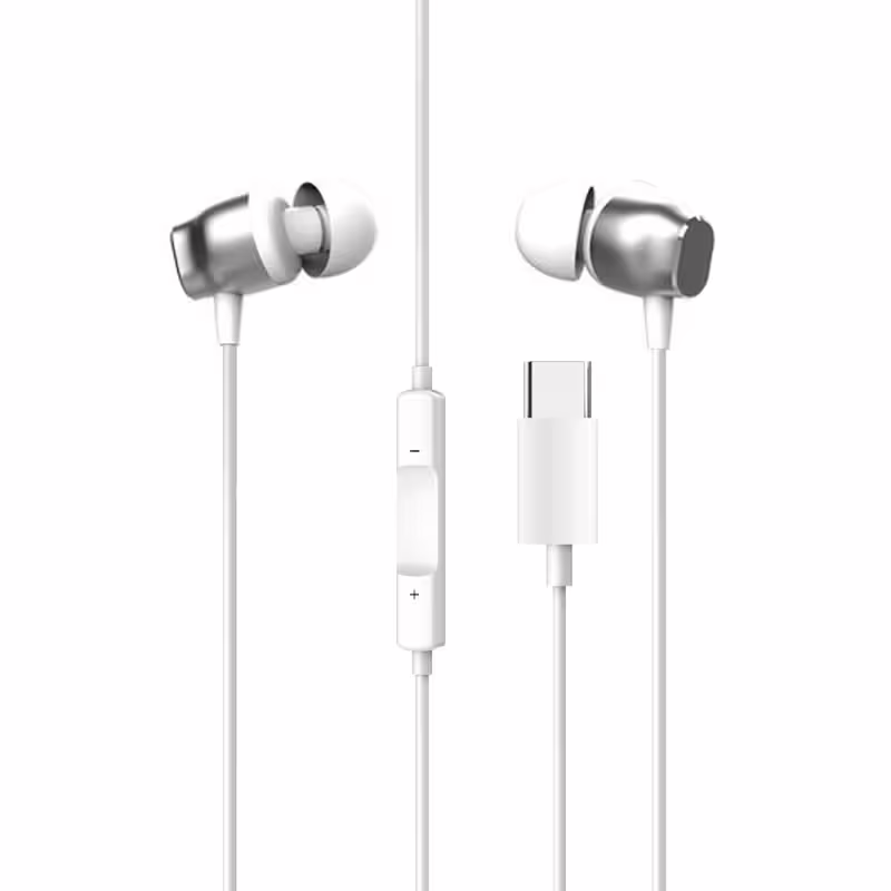 Слушалки за мобилни устройства Yookie YTL-05, Type-C, Mикрофон, Различни цветове - 20571