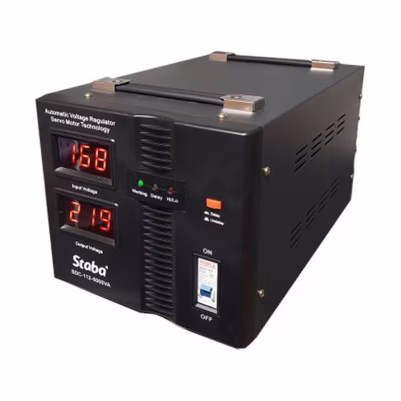 Стабилизатор на напрежение със серво мотор SDC-112 140VAC/260VAC 220VAC 5000VA