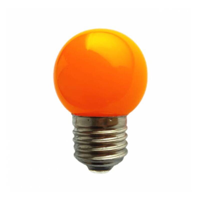 Лампа сфера мини оранжева с цокъл E27 220V 25W