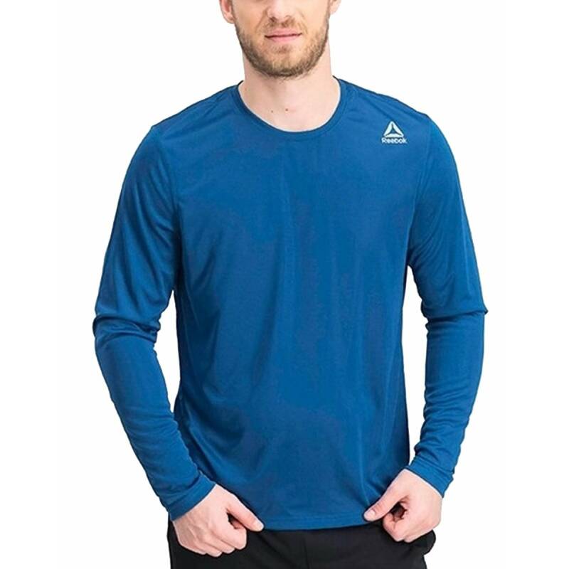 REEBOK Running Long Sleeve Training Shirt Blue