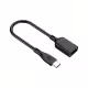 Преходник One Plus NB1233, USB F към Type-C, OTG, 0.15m, Черен - 40159