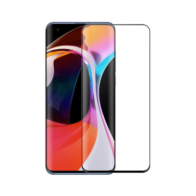 Стъклен протектор за целия екран No brand, За Xiaomi Mi10, 3D, 0.3mm, Черен - 52668