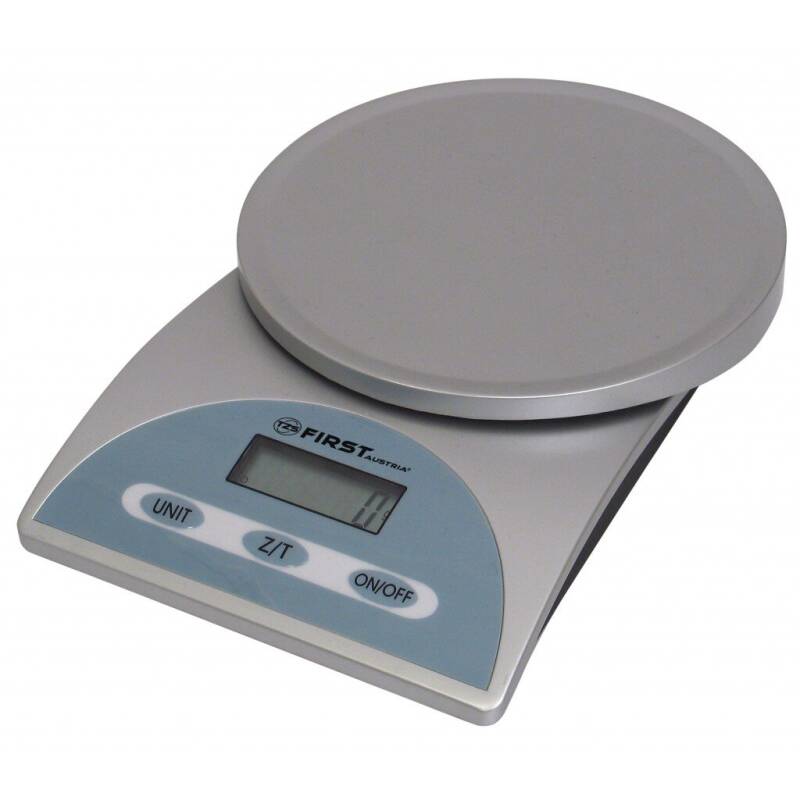 Кухненска везна FIRST FA-6405, 5 кг максимално тегло, Автоматично изключване, Индикатор за захранване