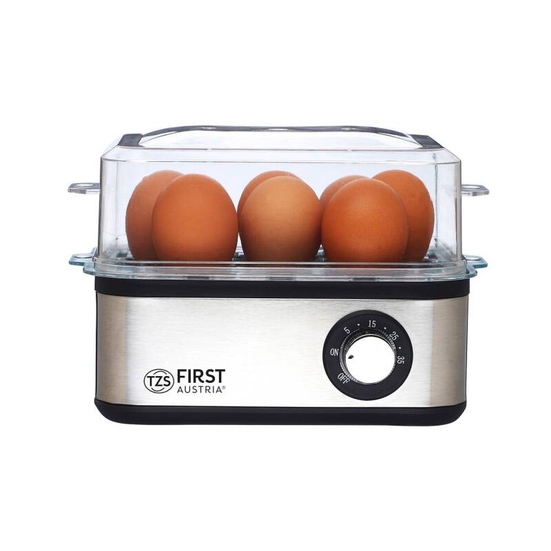 Яйцеварка FIRST FA-5115-3, До 8 яйца наведнъж, Светлинен индикатор, Функция таймер и звук