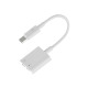 Кабел преходен NB1248, Type-c(м)/2xType-c(ж), 0,12m