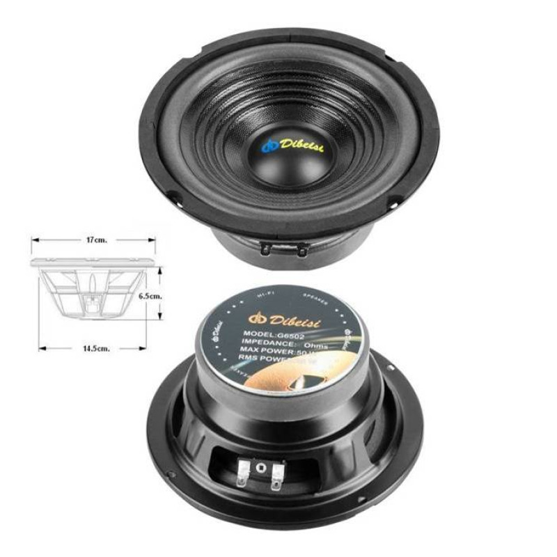 Говорител нискочестотен, басов, G6502, 50W, 8Ohm, 6,5"