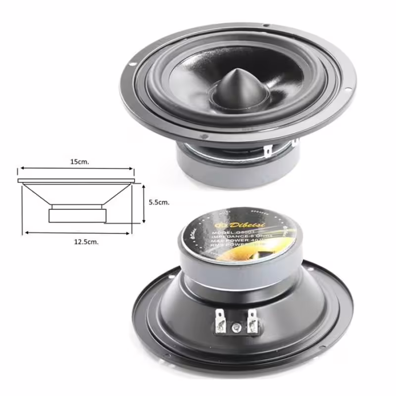 Говорител средночестотен, среди, G5001, 40W, 8Ohm, 5"