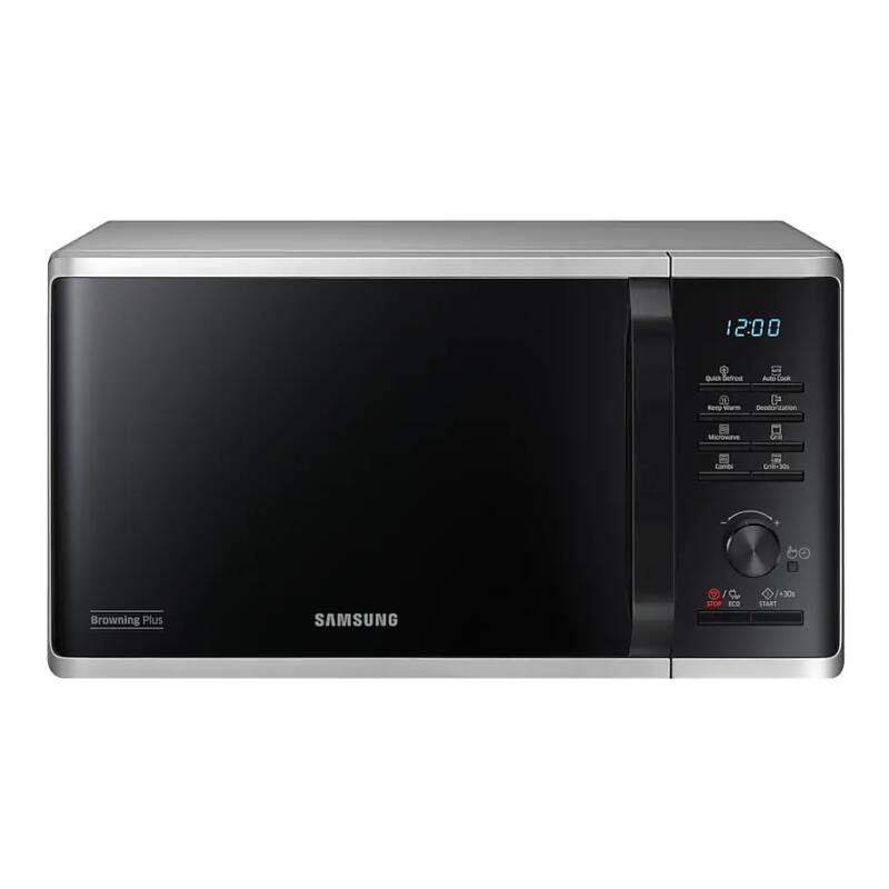 Микровълнова печка Samsung MG23K3515AS/OL, 23l, Grill, 800W, LED дисплей, Сребрист