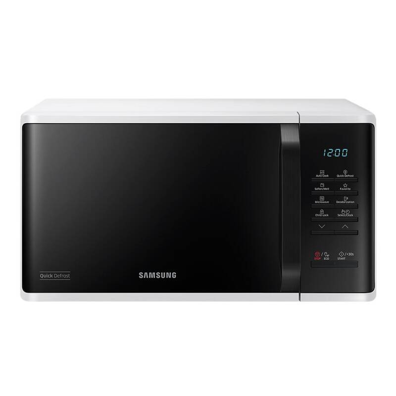 Микровълнова печка Samsung MS23K3513AW, 23l, 800W, LED дисплей, Бял