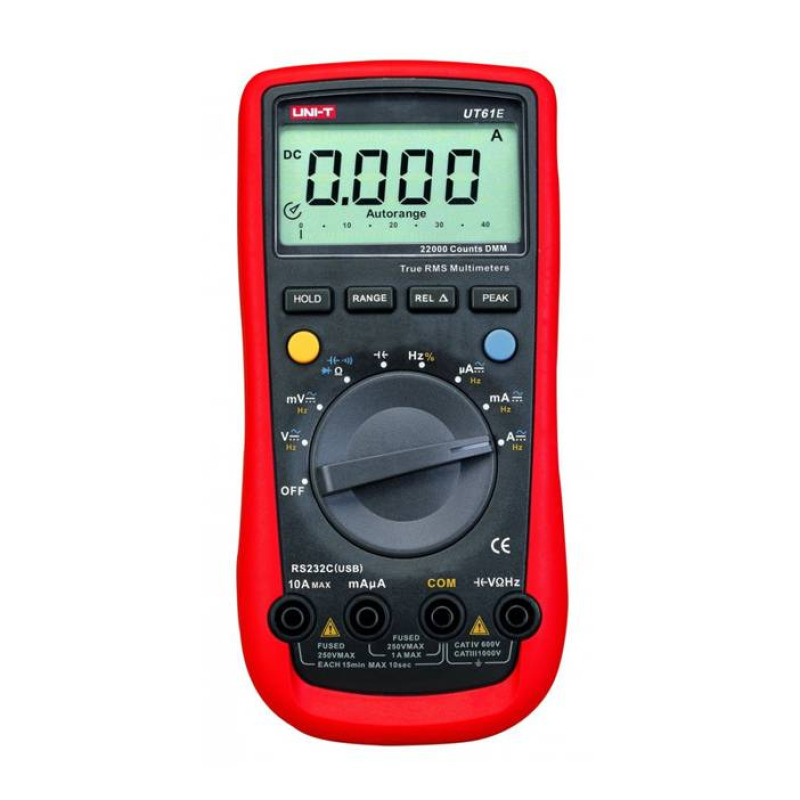 Мултицет със зумер и интерфейс UT-61E VAC/VDC | AAC/ADC | OHM | F | Hz
