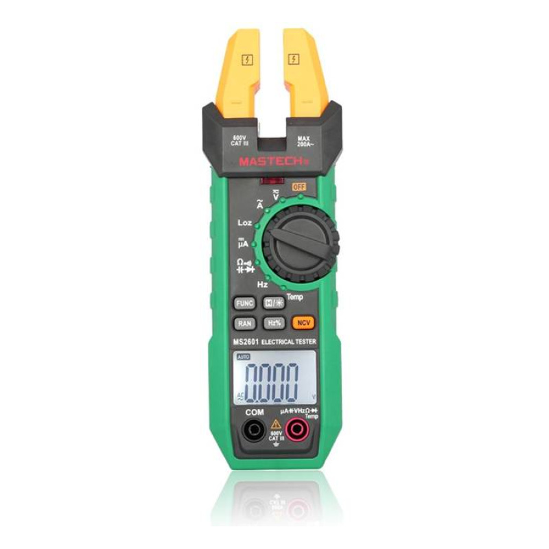 Амперклещи MS2601 VAC/VDC | AAC/ADC | OHM | F | Hz |°C | NCV