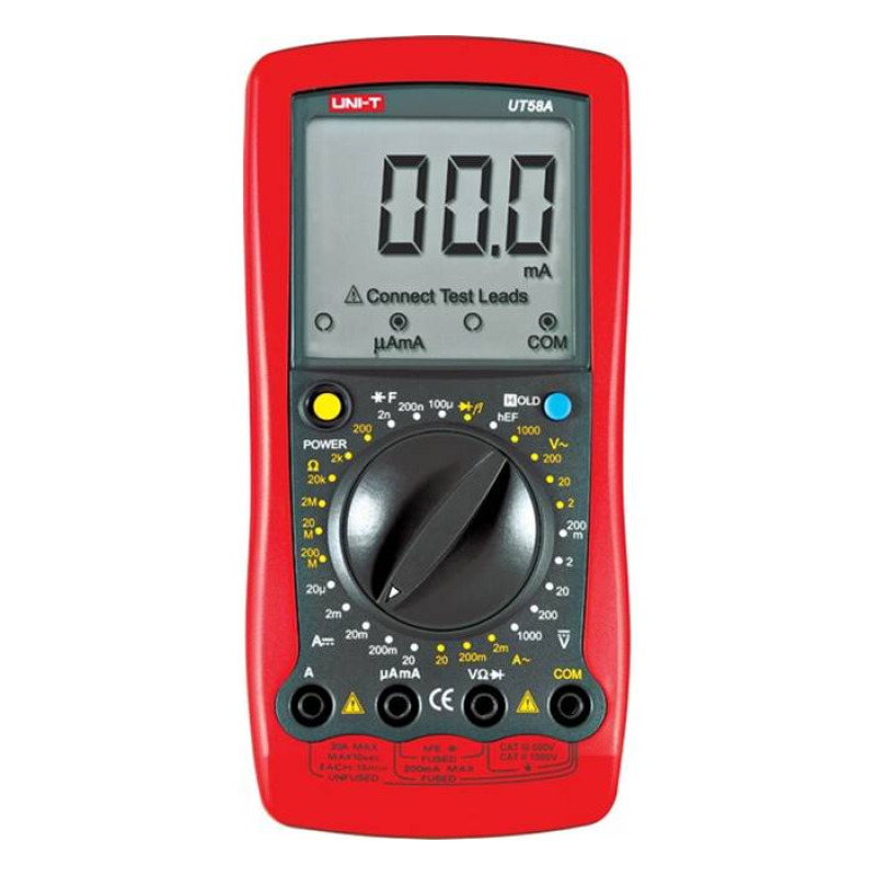 Мултицет със зумер UT-58A VAC/VDC | AAC/ADC | OHM | F