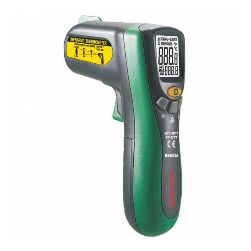 Термометър MS6522B безконтактен/лазерен -20°C до 500°C