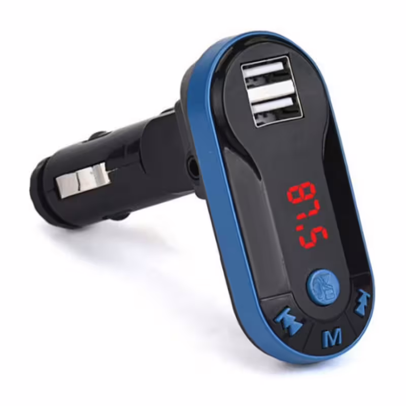 Автомобилен трансмитер, блутуут, 12V-24V, вход за 2xUSB, MC