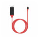 Кабел за телефон към телевизор, компютър, HDMI(м), TYPE-C(м), 2m