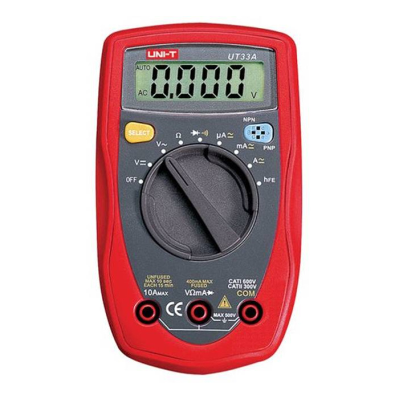 Мултицет със зумер UT-33A VAC/VDC | ADC/AAC | OHM