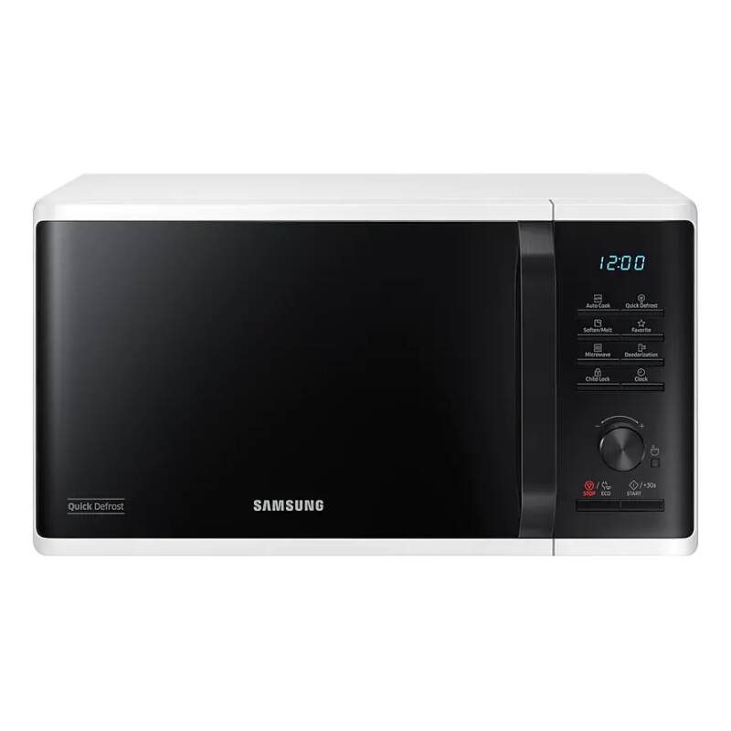Микровълнова печка Samsung MS23K3515AW/OL, 23л., 800W, LED Дисплей, Бяла
