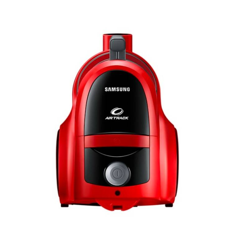 Прахосмукачка без торба Samsung VCC45T0S3R, 1.3 l, 750 W, Air Track, Телескопична тръба, Червена