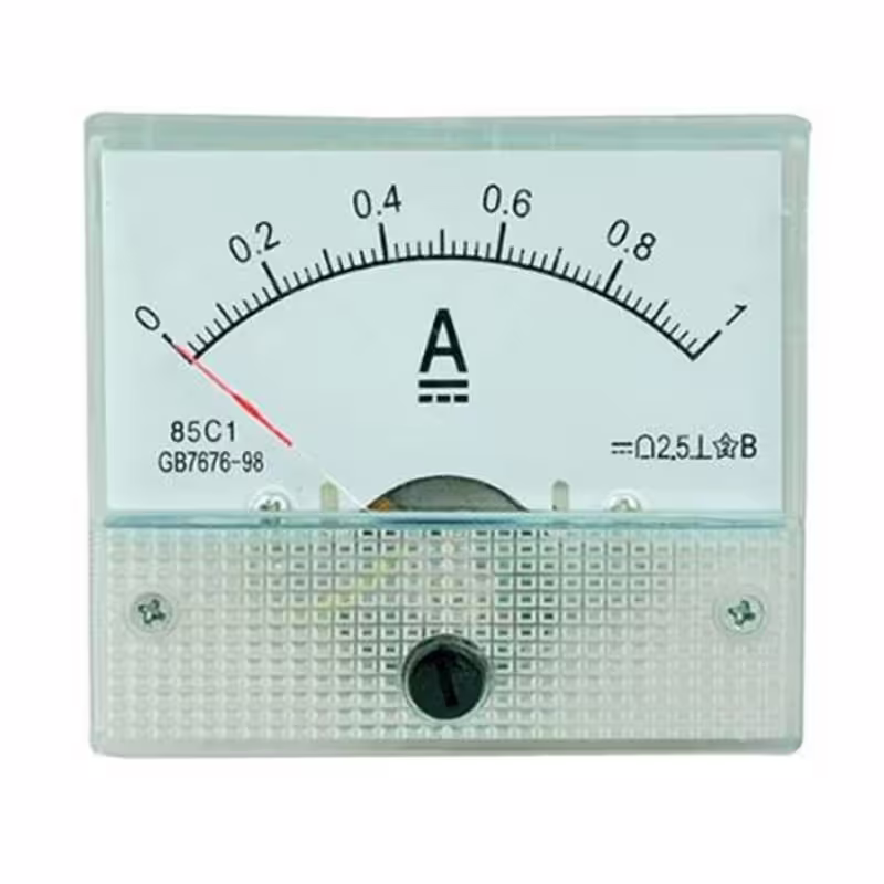 Амперметър DC директен 1A Ф32mm