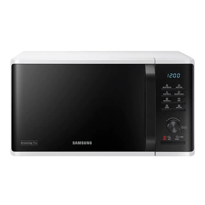 Микровълнова печка Samsung MG23K3515AW/OL, 23l, Grill, 800W, LED дисплей, Бял