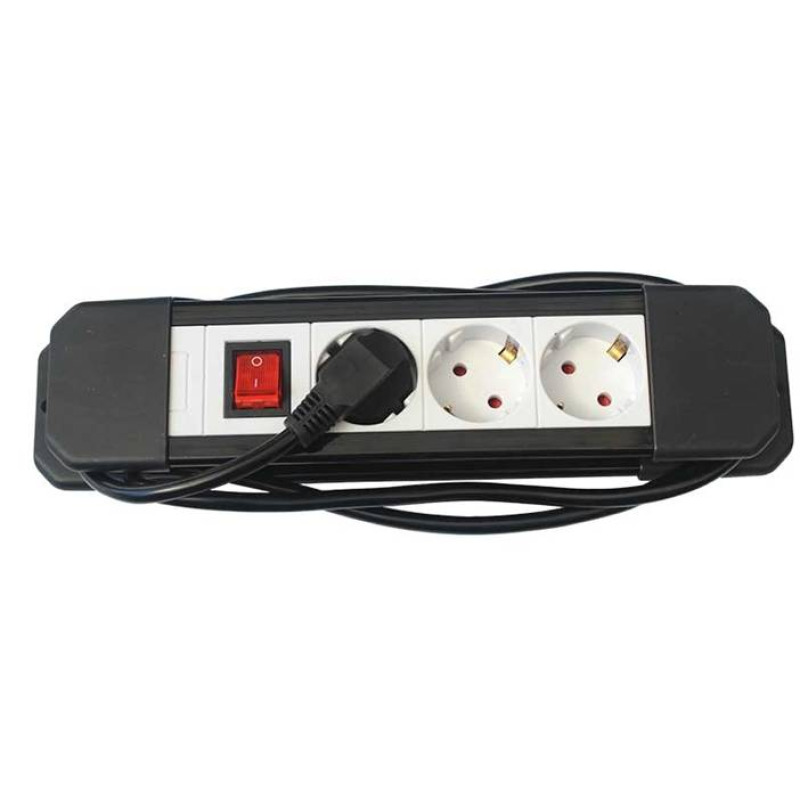 Разклонител LG-5003N за контакт с ключ 3-ка 3m 220V 16A