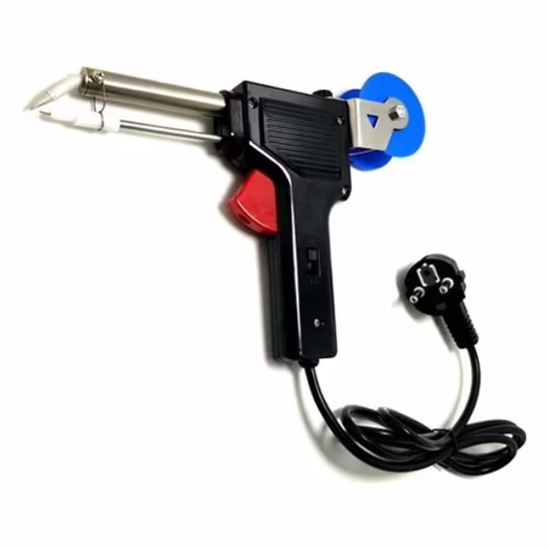 Поялник ZD-551, крива човка, макара, 2 степени, 30W, 60W, 220VAC