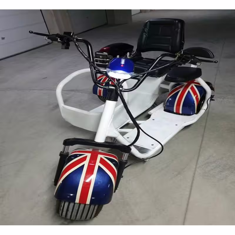 Електрически скутер с три гуми и странична седалка 60V 20Ah