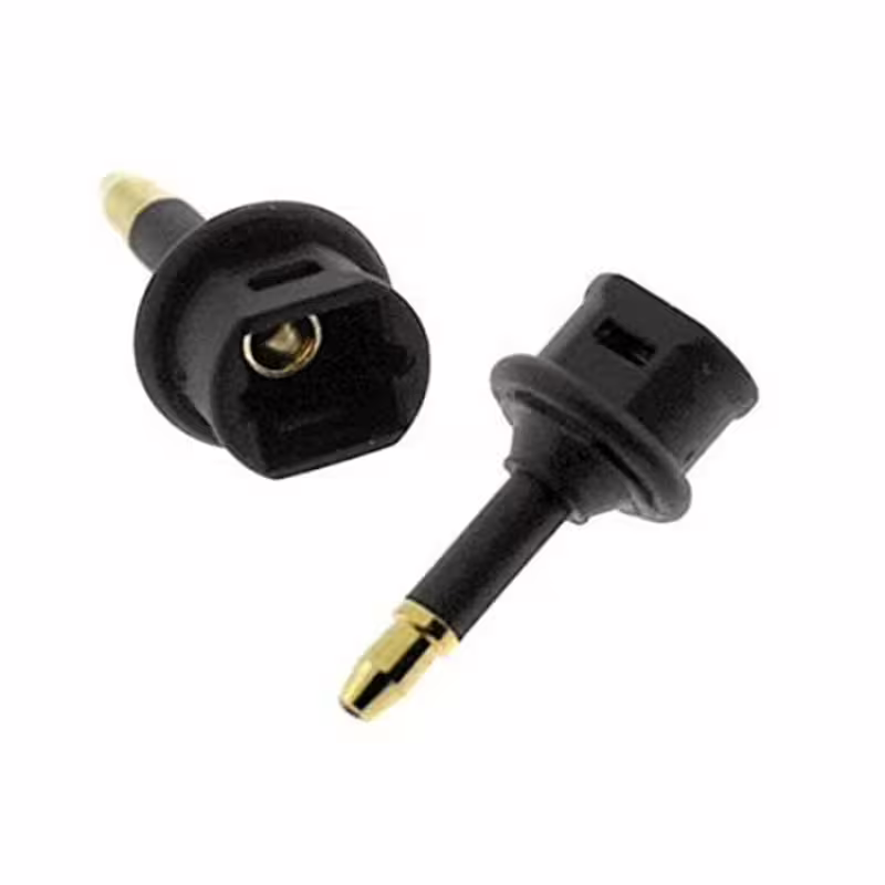 Букса преходна, 3,5mm JACK(м), Toslink оптичен(ж)