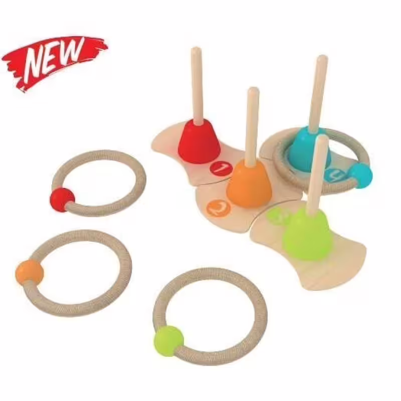 Детска игра с рингове за нанизване