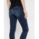 PIECES Delly Skinny Mid Rise Jeans Dark Blue Denim