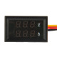 Волтметър/амперметър, за вграждане в панел, 3,2VDC до 30VDC, 45x26mm