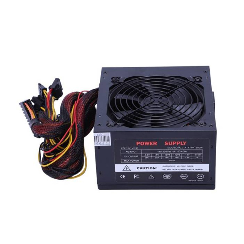 Захранващ блок ATX-P4, захранване за настолен компютър, 220VAC, 500W
