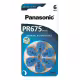 Цинкова въздушна батерия PANASONIC, за слухов апарат, 1,4VDC, PR44, (ZA675)