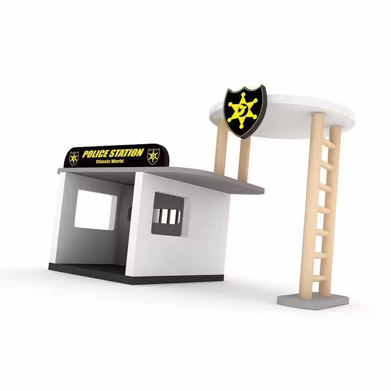 Дървен конструктор - полицейски участък