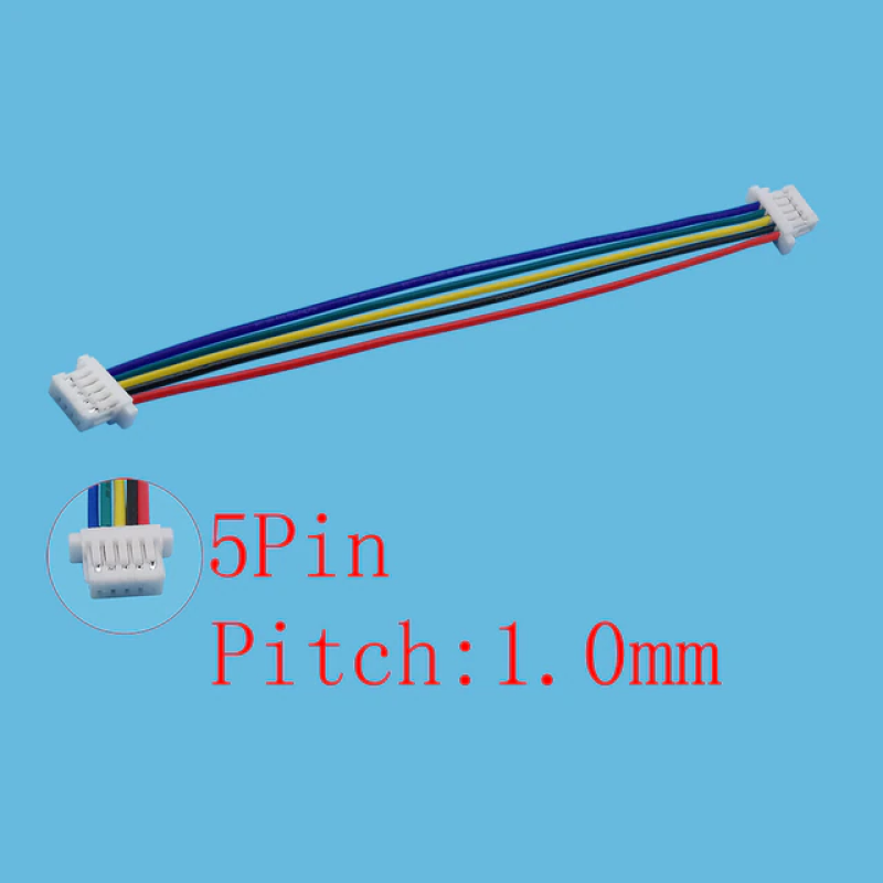 Кабел JST SH 1.0, 5 Pin, Female to Female, 28AWG, 10CM