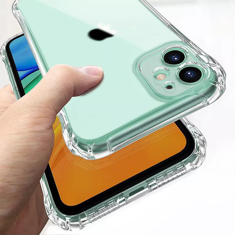 Защитен силиконов кейс за iPhone 13, iPhone 13 Pro, прозрачен